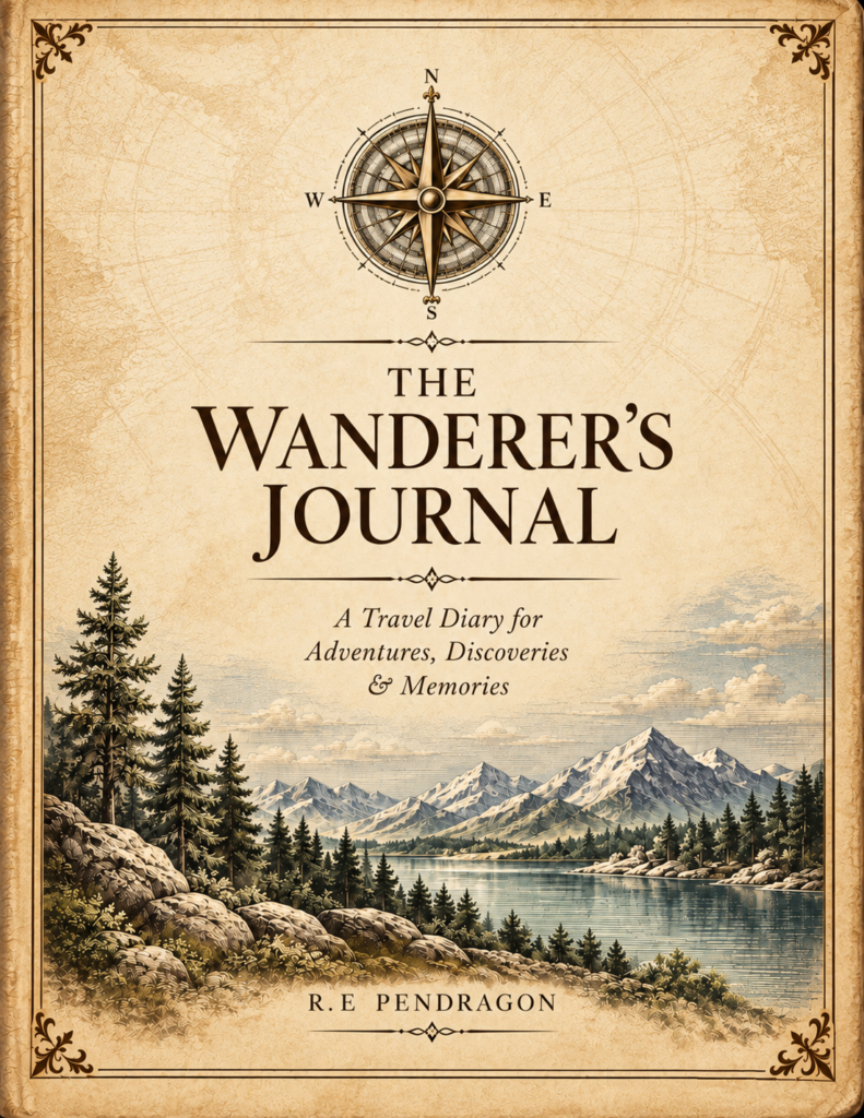 antique wanderer’s journal cover